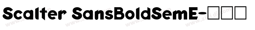 Scalter SansBoldSemE字体转换
